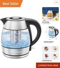 Elegant 1.2L Cordless Electric Kettle with Infuser – BPA Free & Safe Boiling
