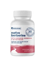 NativePath Native Berberine - 500mg Premium Metabolic Support - 60 Capsules
