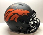 John Elway Autographed Denver Broncos Eclipse Speed Replica Helmet - Beckett COA