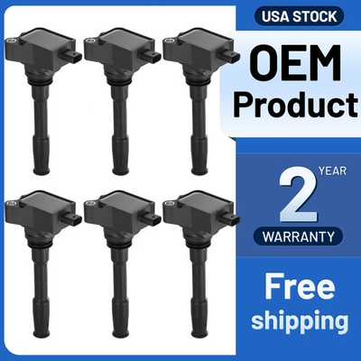 #ad #ad 6 Ignition Coil Bobinas Pack UF827 Replacement for 2018 2023 Ford F 150 2.7L V6 $79.99