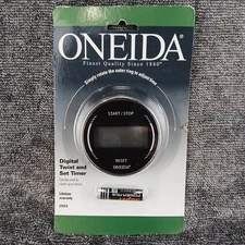 Oneida Digital Twist Set Timer 21014 Magnetic Back LCD Display Household New
