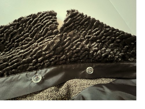 Tribal Damen Blazer Gr. L braun Tweed 3 Bttn abnehmbarer Kunstfellkragen PolyX - Bild 3 von 15