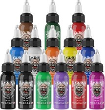High-Quality Tattoo Ink Set - 14 Colors 30ml Each for Pro-Grade Application