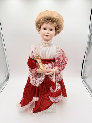 Vintage Christmas Telco Motion-Ette 24'' Animated Blonde Hair Victorian Girl Doll