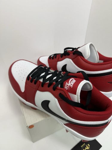 Jordan 1 Retro MCS Low Chicago Red White Baseball CJ8524-611 Men's 10 No Lid - Picture 6 of 6