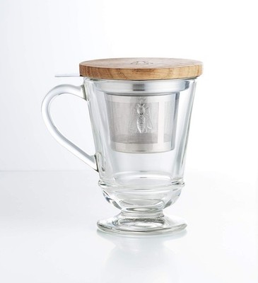 La Rochere Napoleon Bee Tea Cup with Infuser and Lid   Stylish Tea Cups for...