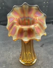VINTAGE CARNIVAL FENTON HONEY AMBER CORINTH JACK IN THE PULPIT “SUPER IRIDESCENE