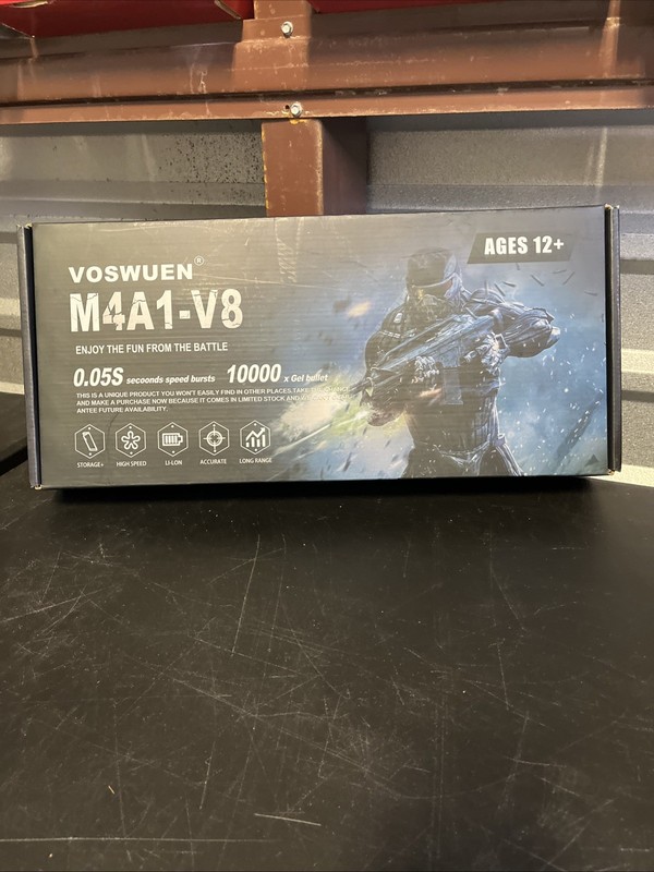 Voswuen M4A1-V8 Gel Blaster Long Range Brand New Adult Required