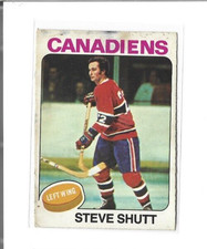 1975-76 O-Pee-Chee #181 Steve Shutt DAMAGE