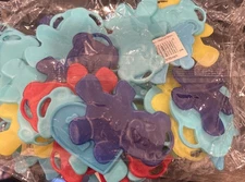 Bag of 38 Assorted Bright  Colors For Foil Mylar Balloon Weights Bears Stars