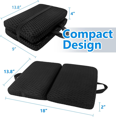 Portable Travel Seat Cushion for Airplane Ligheweight Stadium Bleachers Foldable - Picture 6 of 8