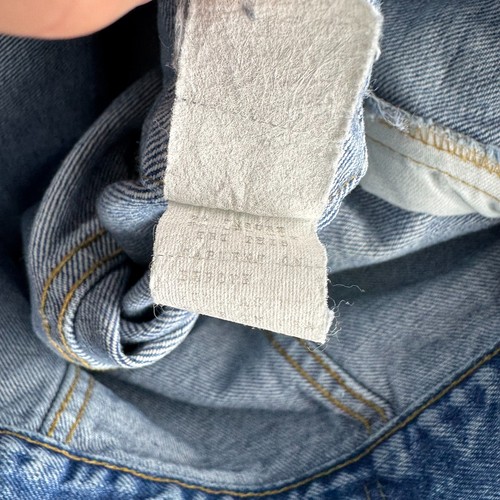 Vintage Levis Jacket Mens Large Blue Denim Trucker Type 3 80s Made in USA by Levi's, Size L, $49.99 - Photo 9