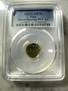 2026 PCGS MS 70 Niue $1 Pirate Treasure 1 Gram Gold Coin AU