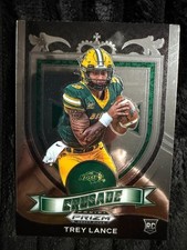 2021 Panini Prizm Draft Picks Trey Lance Crusade Rookie Card No. 164 North Dakot. rookie card picture