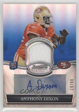 2010 Bowman Sterling Relics Blue Refractor 19/99 Anthony Dixon #BSAR-AD Auto 0o9