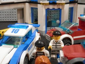 LEGO City Lot Police Station 60141 & 7942 Off Road Fire Rescue With Minifigures