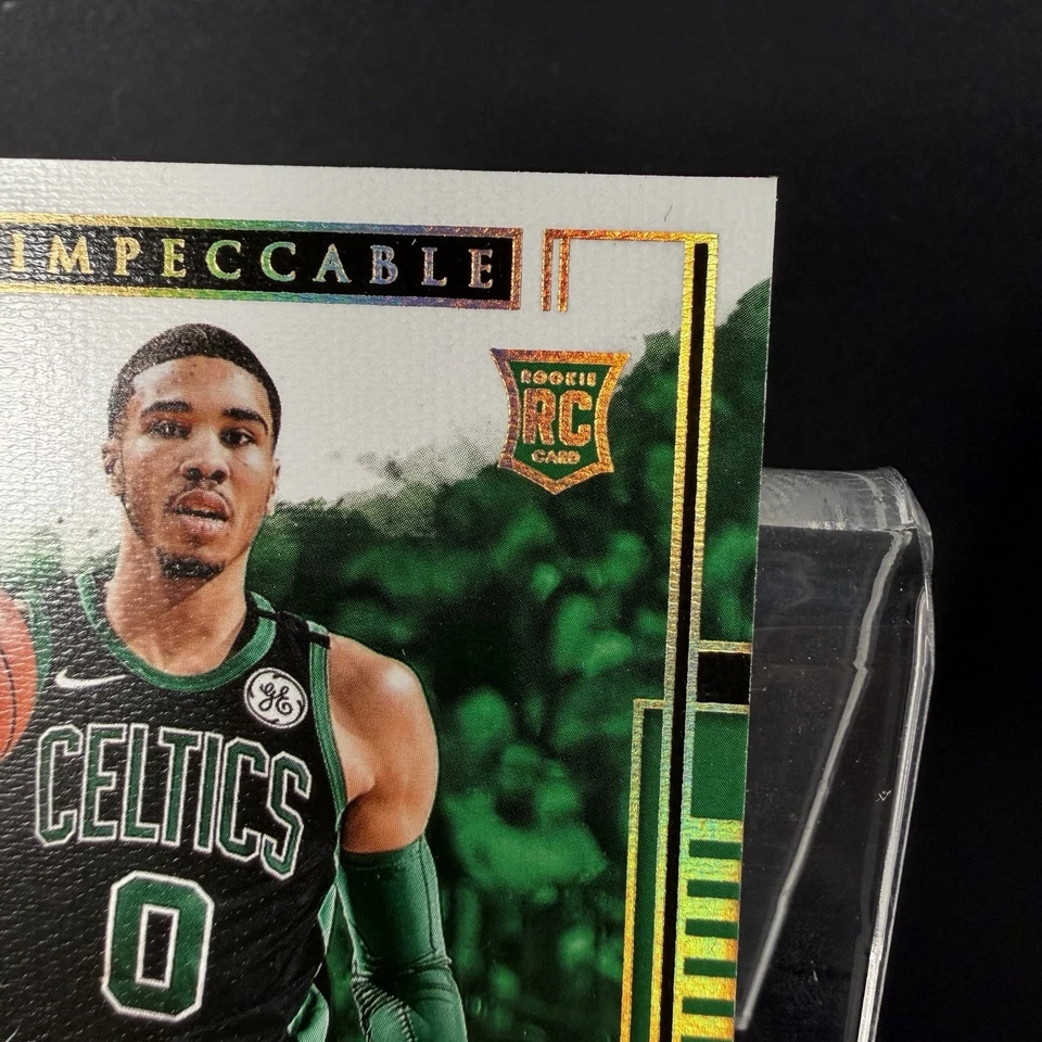 Jayson Tatum 2017-18 Panini Impeccable #102 Autograph RC Rookie Auto Gold /10 - Image 3 of 4