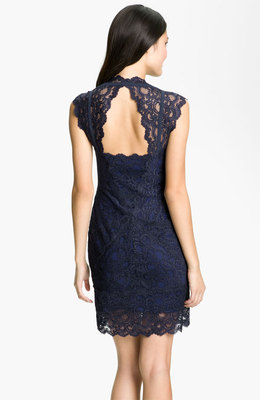 NWOT deep purple blue Nicole Miller Lace Sheath Dress size S NWOT deep purple blue Nicole Miller Lace Sheath Dress size S