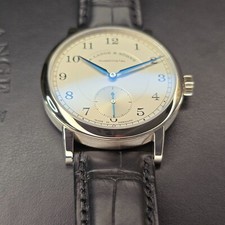 MINT A. LANGE & SOHNE 1815 235.026 38.5MM WHITE GOLD SILVER DIAL B&P 11