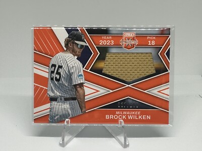 2023 Panini Elite Extra Edition Brock Wilken RC #/199 Jersey Relic FR-BWL