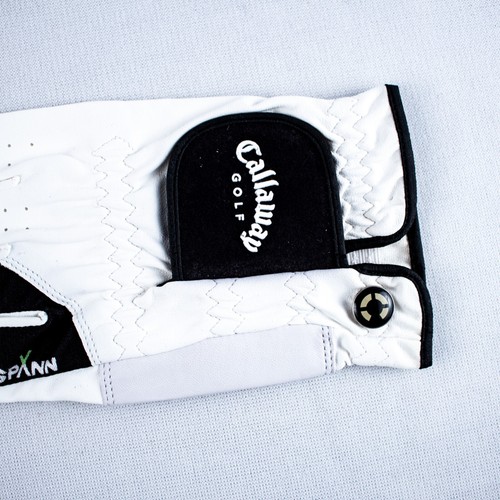 CALLAWAY SPANN New Men White Black Left Hand Golf Glove Size M - Picture 12 of 14