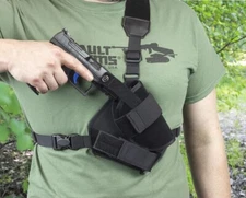 Elite Survival Systems® Warden Chest Holster; choice of 3 sizes, left or right