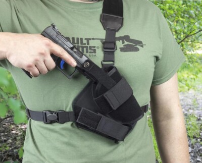 Elite Survival Systems  Warden Chest Holster; choice of 3 sizes, left or right