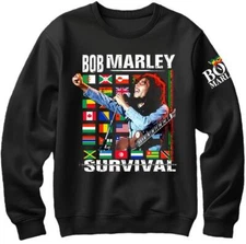 BOB MARLEY SURVIVAL . CREW NECK Sweat Shirts