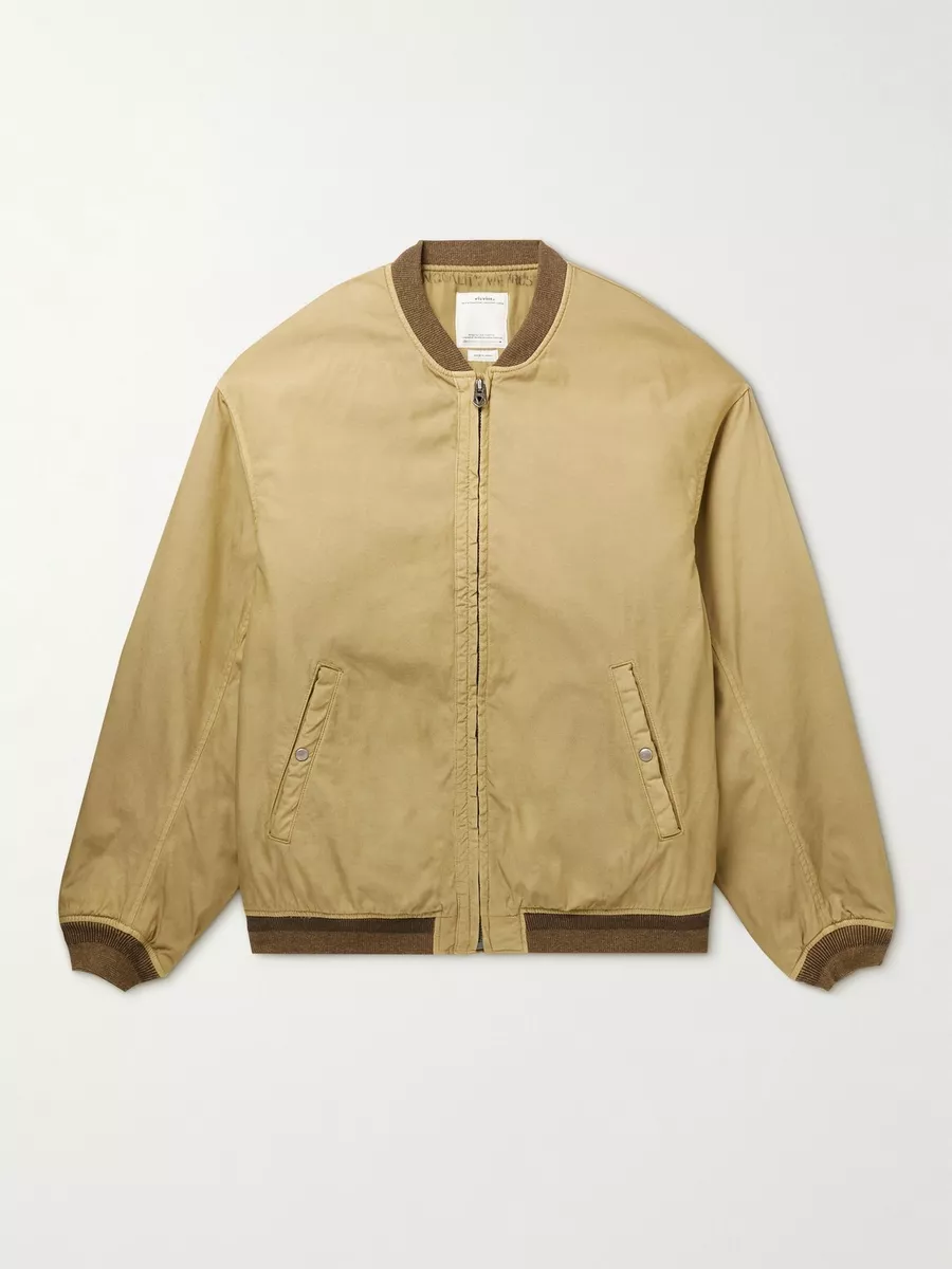 $4000 VISVIM Thorsun Padded Nylon and Cotton-Blend Bomber Jacket Beige 2 Medium $4000 VISVIM Thorsun Padded Nylon and Cotton-Blend Bomber Jacket Beige 2 Medium