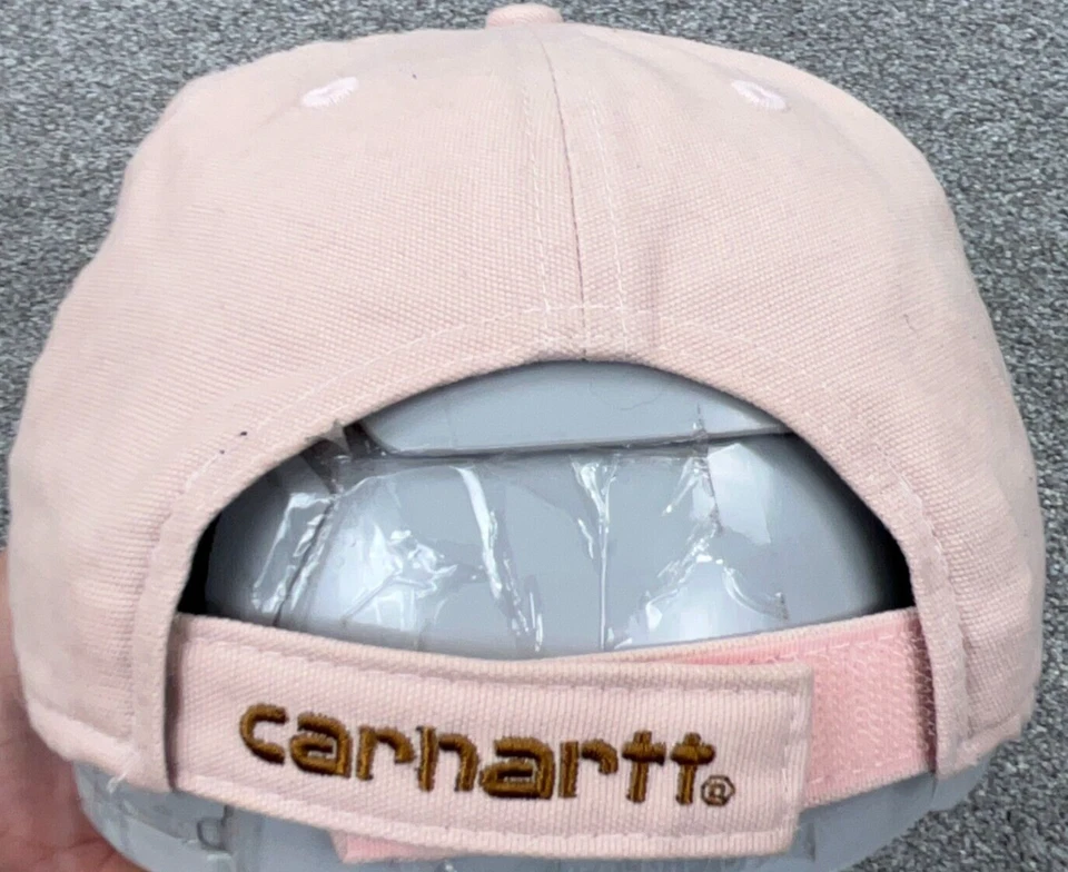 Gorra Carhartt Rosa Correa Trasera Lona Ropa de Trabajo Parche Damas Mujeres Foto 2 de 4