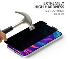 1x Anti-Spy Tempered Glass Privacy Screen Protector For iPhone 12 Pro /Max /Mini