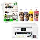 SUBLIMATION CONVERTED PRINTER BUNDLE  LITER PACK & PAPER 100 SHEETS BUNDLE