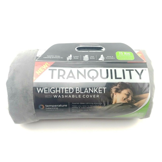 Tranquility Temperature Balancing Weighted Blanket with Washable Cover