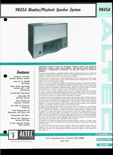 altec 9845a