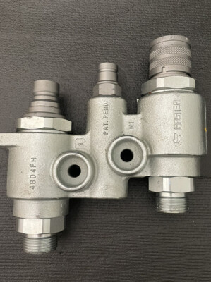 #ad Faster 4BD4FH Hydraulic Manifold Quick connect flat face saturn block bobcat $226.94