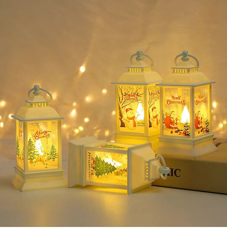 Outdoor Indoor Christmas Lantern Family Xmas Hanging LED Light Decor UK