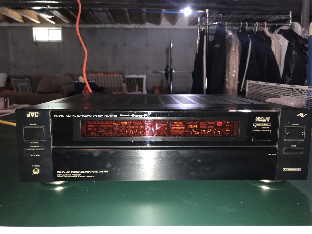 JVC RX-801VBK RECIEVER AMPLIFIER/ 370 W/ MADE IN JAPAN □Tested