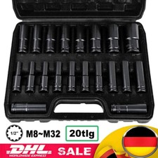 STECKSCHLÜSSEL SATZ 1/2 ZOLL SET 20-TEILIG 8...