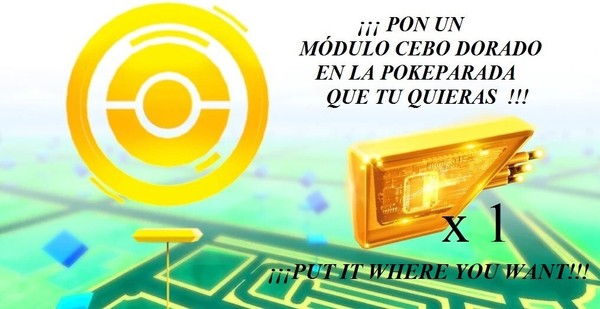 1 x MÓDULO CEBO DORADO (POKEMON GO)