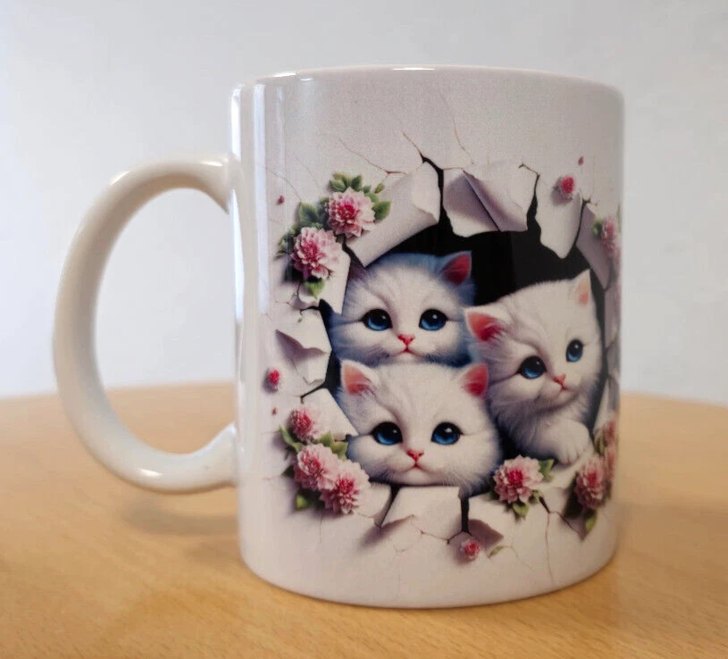 3D Tasse Katze Babykatzen Home Geschenkidee Kaffeetasse inkl Geschenkbox - Bild 2 von 4