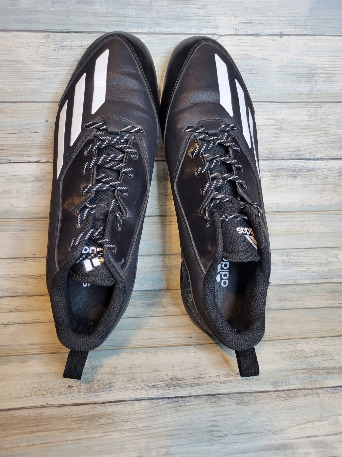 Adidas Adizero Black Football Cleat Men's 12 Baseball