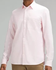 Lululemon Commission Long-Sleeve Shirt  Strawberry Milkshake Men's Large