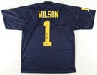 Roman Wilson Signed Mich Wolverines Jersey (Beckett) 2023 CFP National Champ WR — photo 1