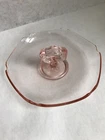 1920's Pink Depression Candy Dish with Decorative Handle