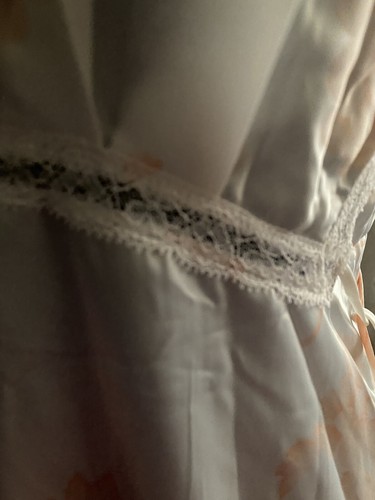 CHRISTIAN DIOR Floral Pink Night Gown With Lace. Vintage WOMENS CHRISTIAN DOIR - Picture 18 of 22