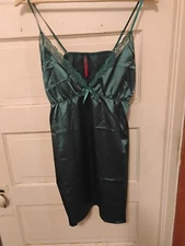 Seven Til Midnight Womens Green Babydoll Lingerie One Size Fits Large