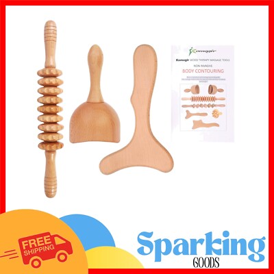 Maderoterapia Massage Kit with Instruction Booklet - Full Body Wellness Solution