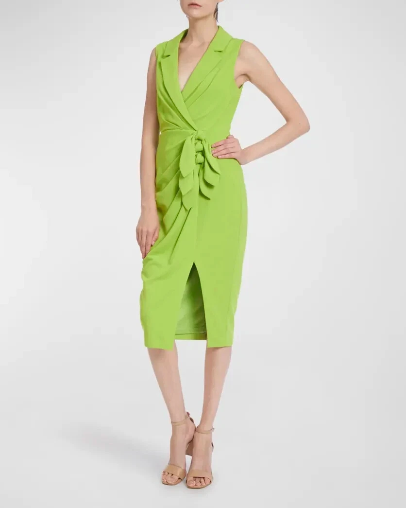 Tie wrap clearance around midi dress