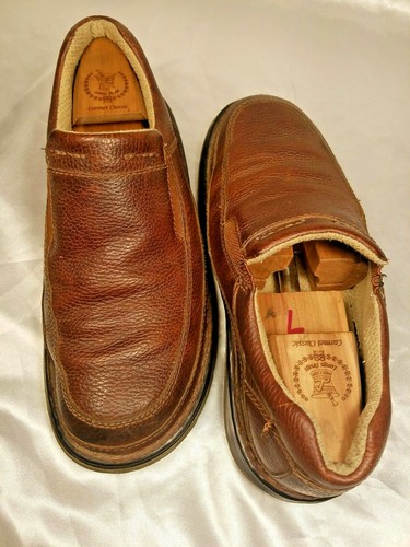 Doc Dr Marten Shoes Brown Apron Toe Slip On Shoe Pebbled Leather Mens US 9 M - Picture 6 of 12