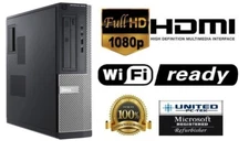 Dell OptiPlex Windows 7 Pro Core i5 Quad  Core PC Desktop WiFi 32 BIT